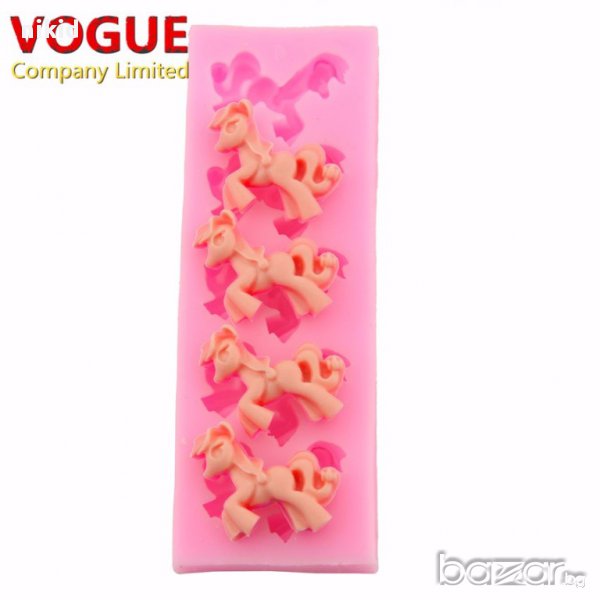 пони конче силиконов молд фондан украса торта декорация мъфини , снимка 1