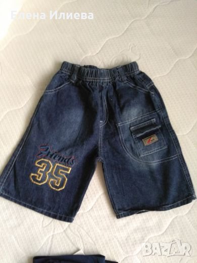 Къси панталонки, дънкови за 3-4г момче, снимка 1