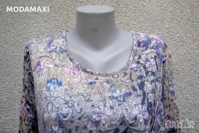 3XL Нова цветна блуза Laura Torelli  , снимка 3 - Блузи с дълъг ръкав и пуловери - 23705325