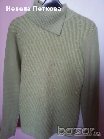 Дамски вълнен пуловер цвят резидав