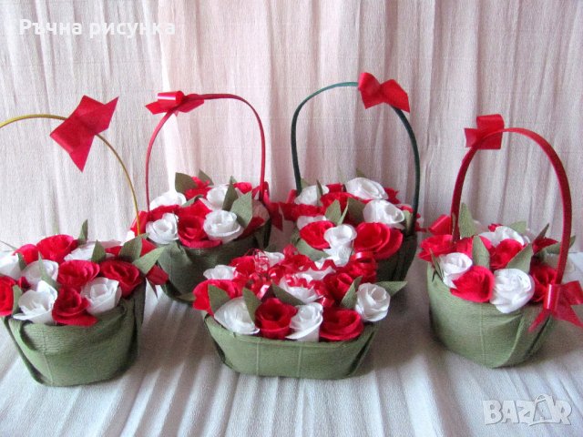 Кошници с цветя 15лв, снимка 6 - Декорация за дома - 21708758
