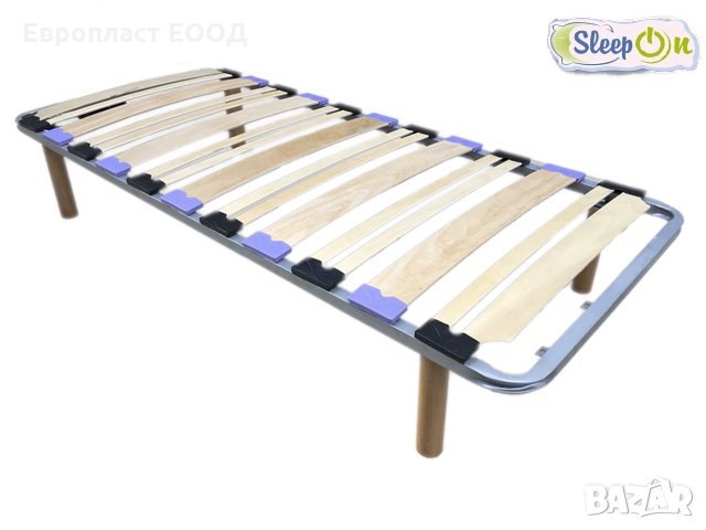 Подматрачна рамка ЕВРО ЛУКС с дървени крака  , снимка 5 - Спални и легла - 15813966