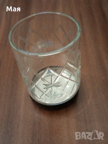 Кристални ракиени чашки с позлатено дъно за ценители – произход Русия, снимка 4 - Чаши - 23782623
