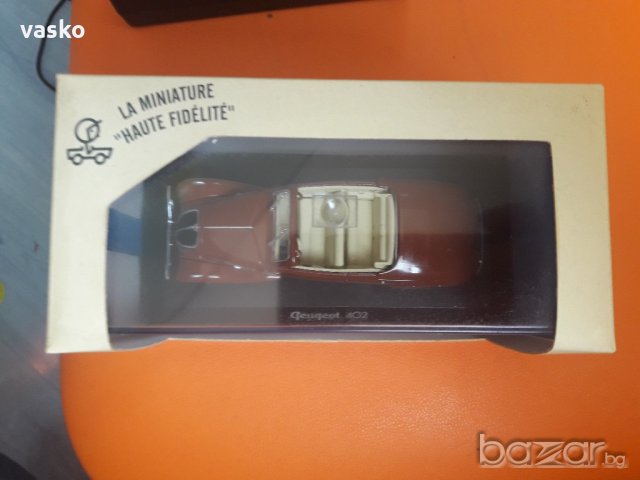 Перфектен NOREV-1:43 Peugeot 402, снимка 5 - Колекции - 19762860