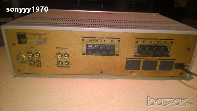 sony  ta-333 stereo amplifier-180watts-made in taiwan-внос швеицария, снимка 4 - Ресийвъри, усилватели, смесителни пултове - 9841367