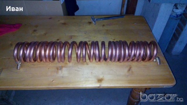   Медна серпентина, снимка 2 - Отоплителни печки - 21163468