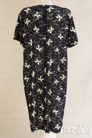 Тъмносиня елегантна рокля с дантела марка Vittoria Giovani - 3XL, снимка 4 - Рокли - 23031663