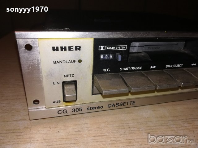 uher cg305 deck-made in japan-23.5х25х7см-внос швеицария, снимка 7 - Декове - 20651803