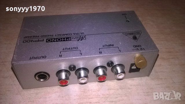 behringer pp400 ultra-compact phono preamp-внос швеция, снимка 3 - Ресийвъри, усилватели, смесителни пултове - 25722011