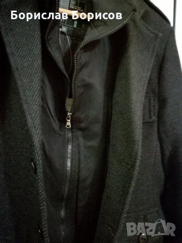 НОВО!Спортно-елегантно 100% вълна палто L- XL, снимка 3 - Якета - 23936074