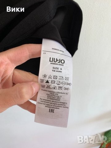 черна тениска Liu Jo налична три размера , снимка 7 - Тениски - 24948384