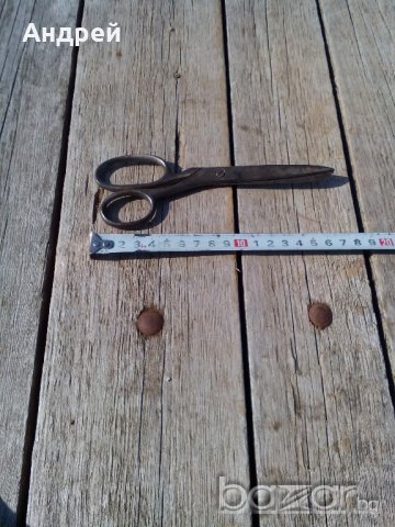 Стара шивашка ножица,ножици, снимка 2 - Антикварни и старинни предмети - 19179512
