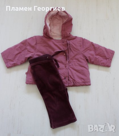 Комплект есенно яке и 2 бр. панталонки/цвят пепел от рози, снимка 7 - Бебешки якета и елеци - 25564916