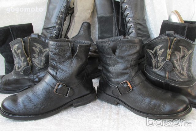 bili bi® original,N- 39, унисекс мото боти,байк боти, 100% естествена кожа,GOGOMOTO.BAZAR.BG®, снимка 6 - Дамски боти - 16891279