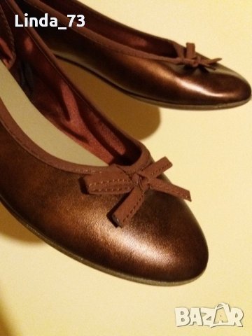 Дам.обувки-/изк.кожа/-№40-цвят-кафяво-бордо-/металик/., снимка 11 - Дамски ежедневни обувки - 22385521