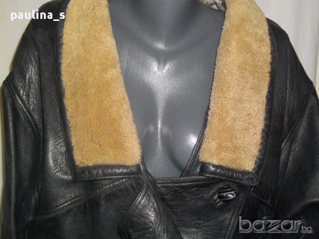 Дамско кожено яке с астраганена яка ”Da Vinci” leathers - 2XL/3XL / естествена кожа , снимка 3 - Якета - 15391194