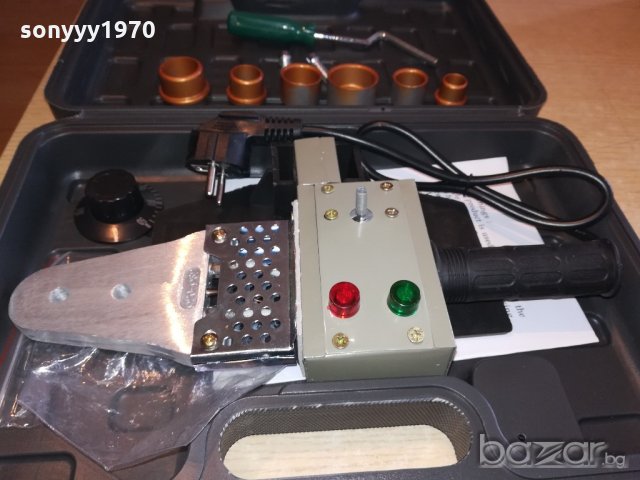 поялник/лепачка за пвц тръби-нова комплект с куфар, снимка 8 - Поялници и запояване - 20591363