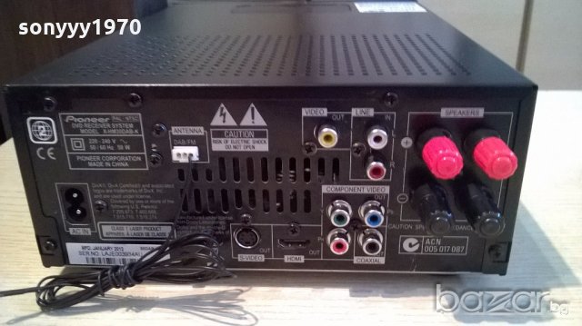 pioneer x-hm30dab-k dvd/usb/hdmi/iphone dab receiver, снимка 4 - Ресийвъри, усилватели, смесителни пултове - 18359366