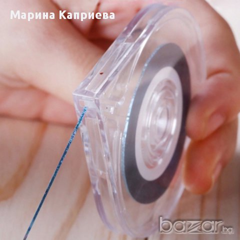 Декорация за маникюр 10 ролки + подарък (държач за тях), снимка 2 - Продукти за маникюр - 15639356