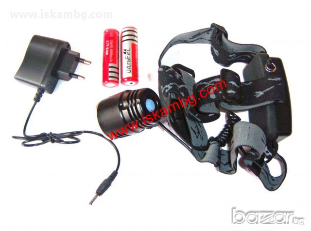 Мощен акумулаторен челник 1800Lm CREE T6 - 068 Синя кутия, снимка 2 - Други спортове - 13303577