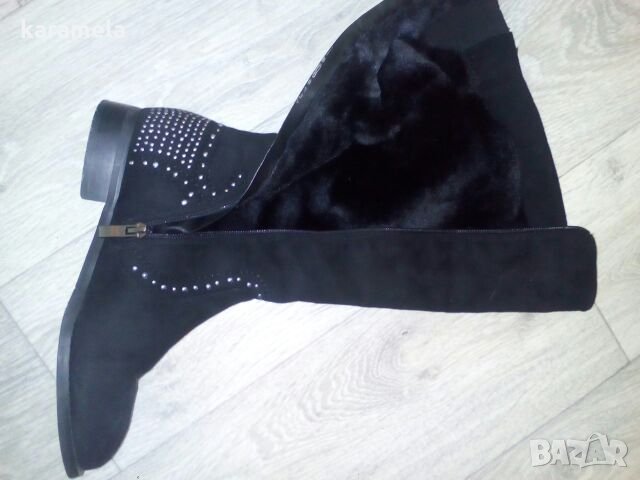 Ботуши велур , снимка 2 - Дамски ботуши - 23271723