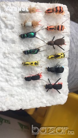 изкуствени мухи за риболов на кефал, снимка 4 - Такъми - 12372194