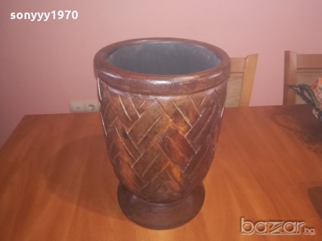 ретро колекция-голяма индонезииска ваза/купа-внос швеицария, снимка 5 - Антикварни и старинни предмети - 20938156