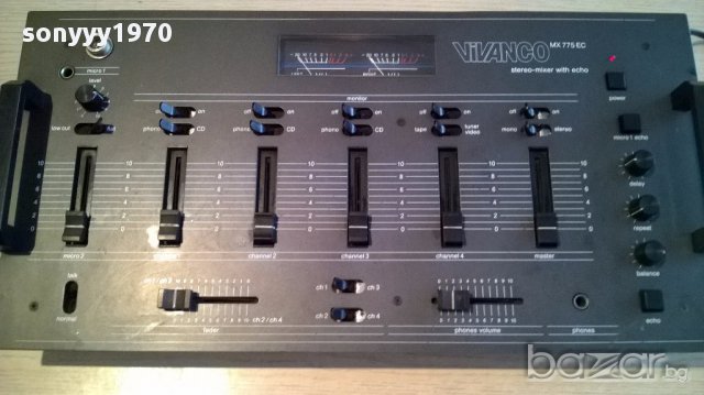 Vivanco mx775ec stereo mixer/eho-germany-внос швеицария, снимка 2 - Ресийвъри, усилватели, смесителни пултове - 13824371