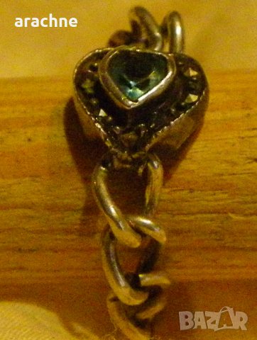 Стар оригинален сребърен пръстен за ръкавица, снимка 5 - Пръстени - 23553548