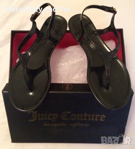 JUICY COUTURE-нови черни сандали-37 номер , снимка 4 - Сандали - 19727015