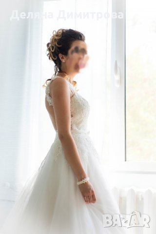 Уникална булчинска рокля с турска дантела и гол гръб ПРОМО, снимка 4 - Рокли - 25066889