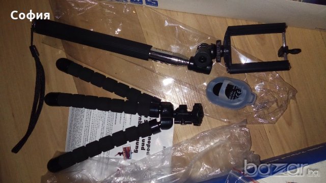 Селфи стик LogiLink  21-106см + триножник стойка + дистанционно!, снимка 10 - Селфи стикове, аксесоари - 20609517