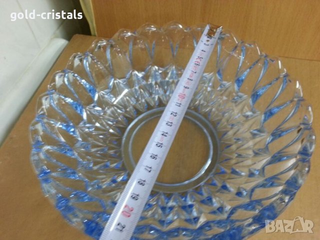   кристална купа фруктиера, снимка 2 - Антикварни и старинни предмети - 25516768