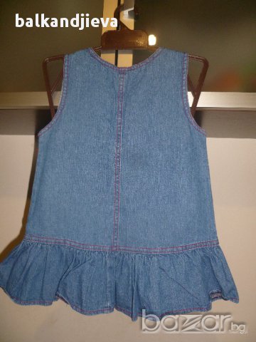 Рокля дънкова, снимка 2 - Бебешки рокли - 17058839