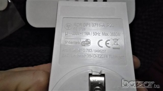 Щепсели 4бр. с дистанционно Intertek, 40m, 3680W - немски, нови! , снимка 6 - Друга електроника - 20316888