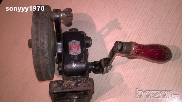 METABO-антика-Metabo-germany-ретро шмиргел-ръчен-20/20см, снимка 6 - Антикварни и старинни предмети - 15451751