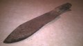 стар нож-антика-40х7см-метален с дървена дръжка, снимка 4