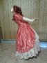 Бална рокля във викториански стил в розово и бяло, снимка 15