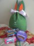 Великденско Зайче от филц -торбичка за лакомства , снимка 5