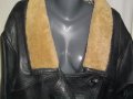 Дамско кожено яке с астраганена яка ”Da Vinci” leathers - 2XL/3XL / естествена кожа , снимка 3