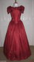Бална рокля във викториански стил вишнев цвят, снимка 6