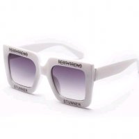 Слънчеви очила бели с надпис код 0410181, снимка 3 - Слънчеви и диоптрични очила - 22937806