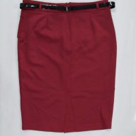 Вталена пола цвят бордо марка Vivi Boutique, снимка 4 - Поли - 18047454