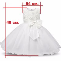 Детска рокля брокат бяла ново. 18-24 месеца.налична, снимка 2 - Бебешки рокли - 25465122