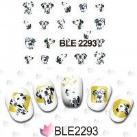 BLE2293 куче Далматинец слайдер ваденки водни стикери за нокти маникюр, снимка 1 - Други - 21244109