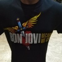 Бон Джоуви / Bon Jovi -тениски пълна номерация,нови , спортни в разпродажба  в Тениски в гр. Враца - ID23790799 — Bazar.bg