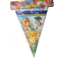 Pokemon Покемон Пикачу Парти Гирлянд Знаменца Флаг Банер, снимка 1 - Други - 25449052