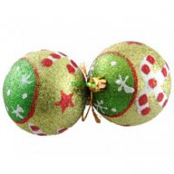 Декоративни топки за окачване на елха в блестящи наситени цветове. , снимка 1 - Коледни подаръци - 16203793