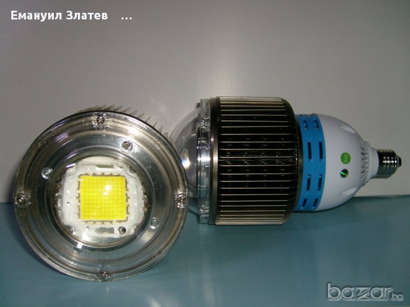 LED Крушка E27 Epistar 45mil 50W 100W 4500K Промишлено Осветление, снимка 1