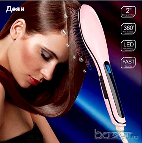 906 Йонизираща четка за изправяне и изсушаване на коса, снимка 3 - Аксесоари за коса - 17431236